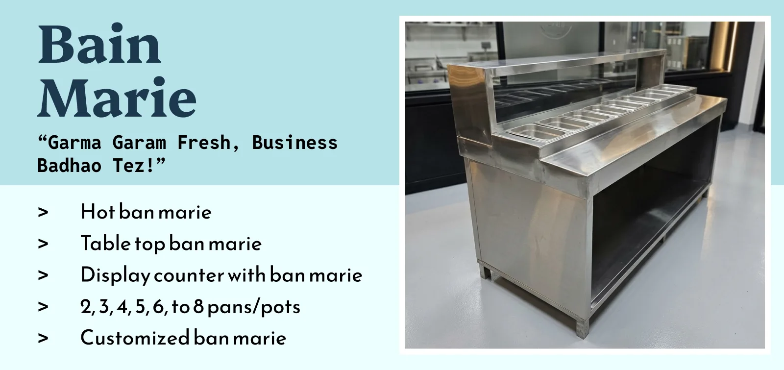 Hot Ban marie Manufacturer in Bhopal