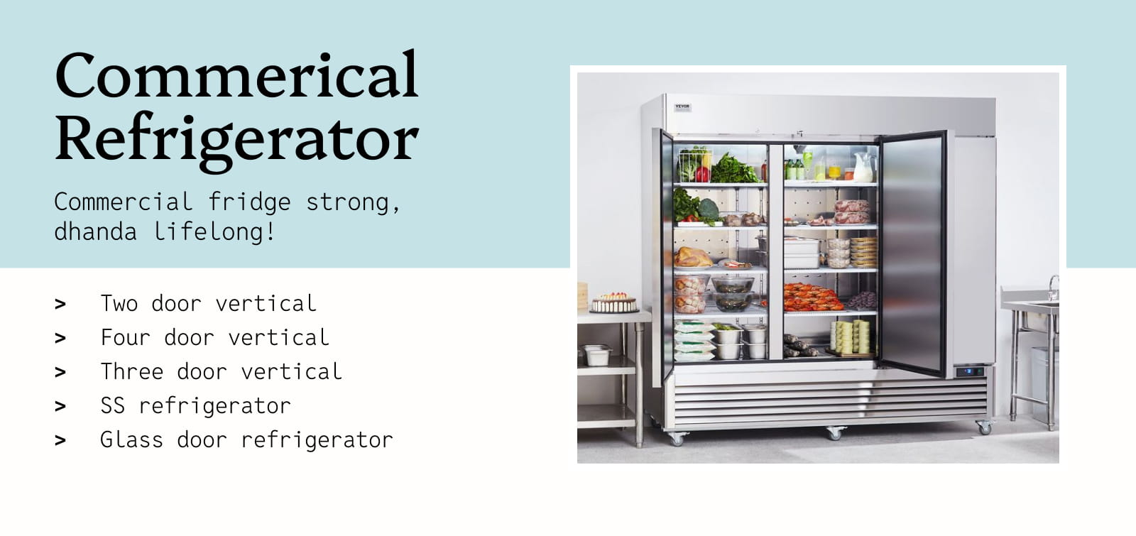 commercial fridge