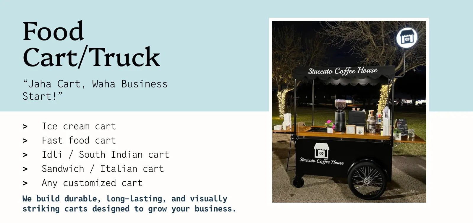Food Cart Manufacturer in Bhopal