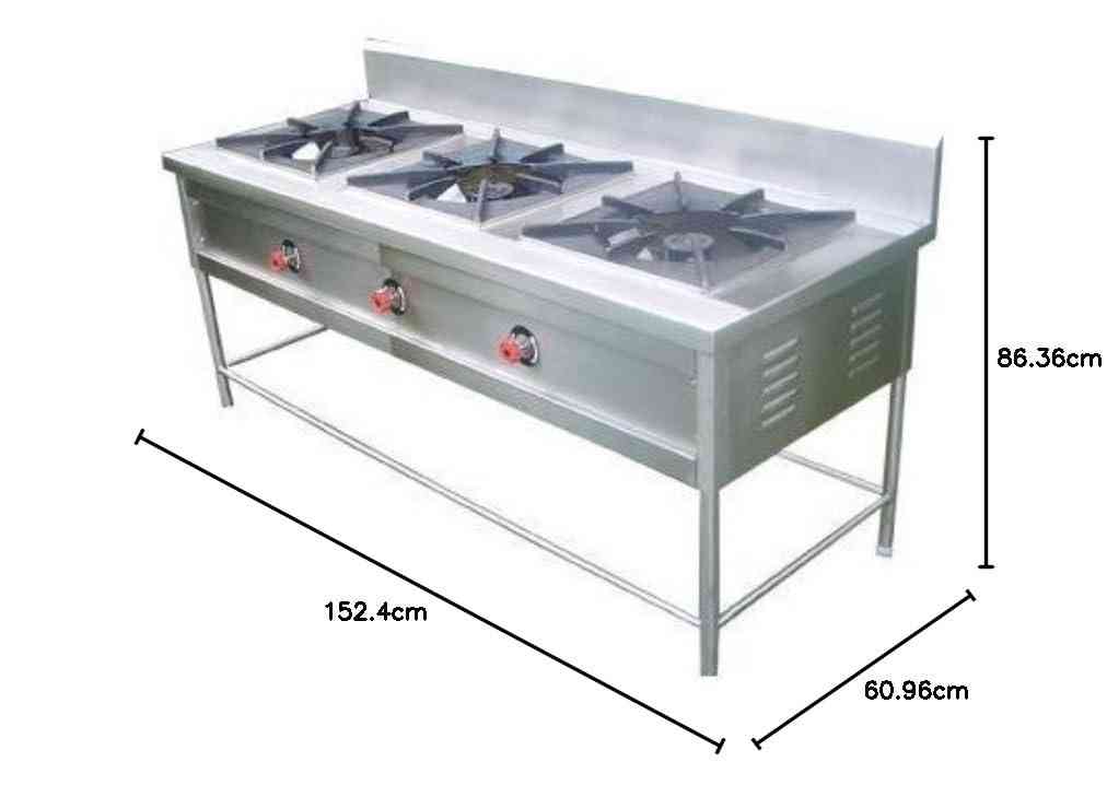 Steel Triple burner bhatti
