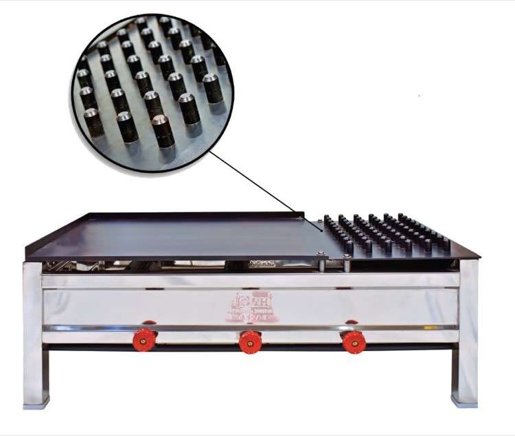 Table top chapati burner