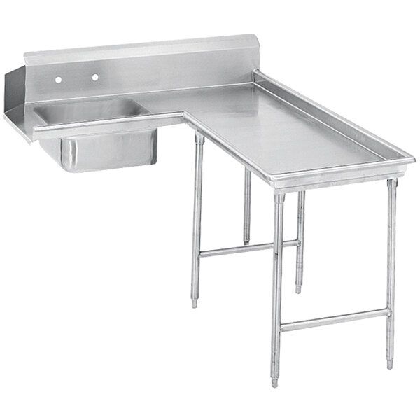 Corner L shape sink