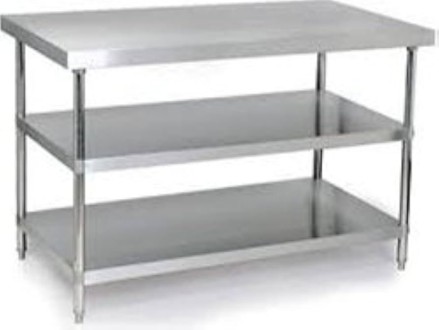 Table under shelf