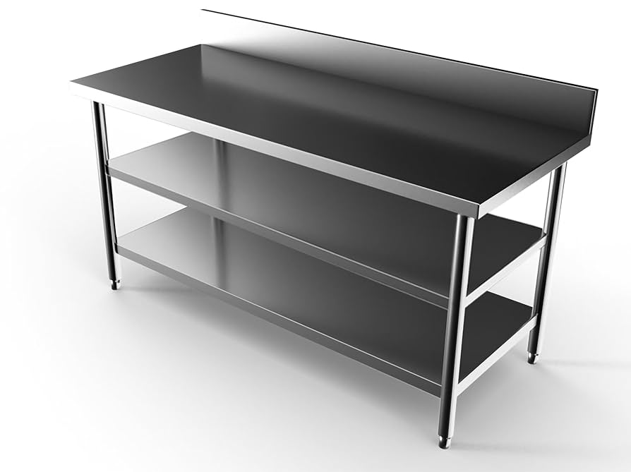 Table under shelf large