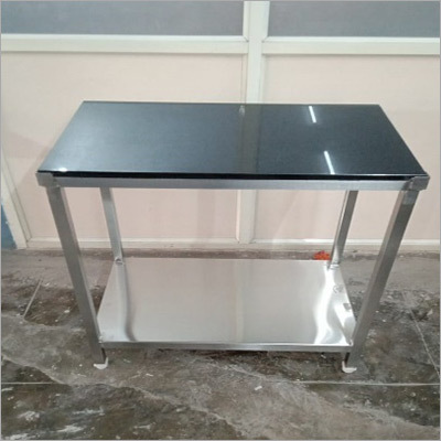 Steel greynite top table