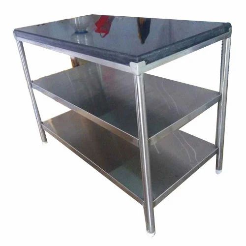Steel table top greynite